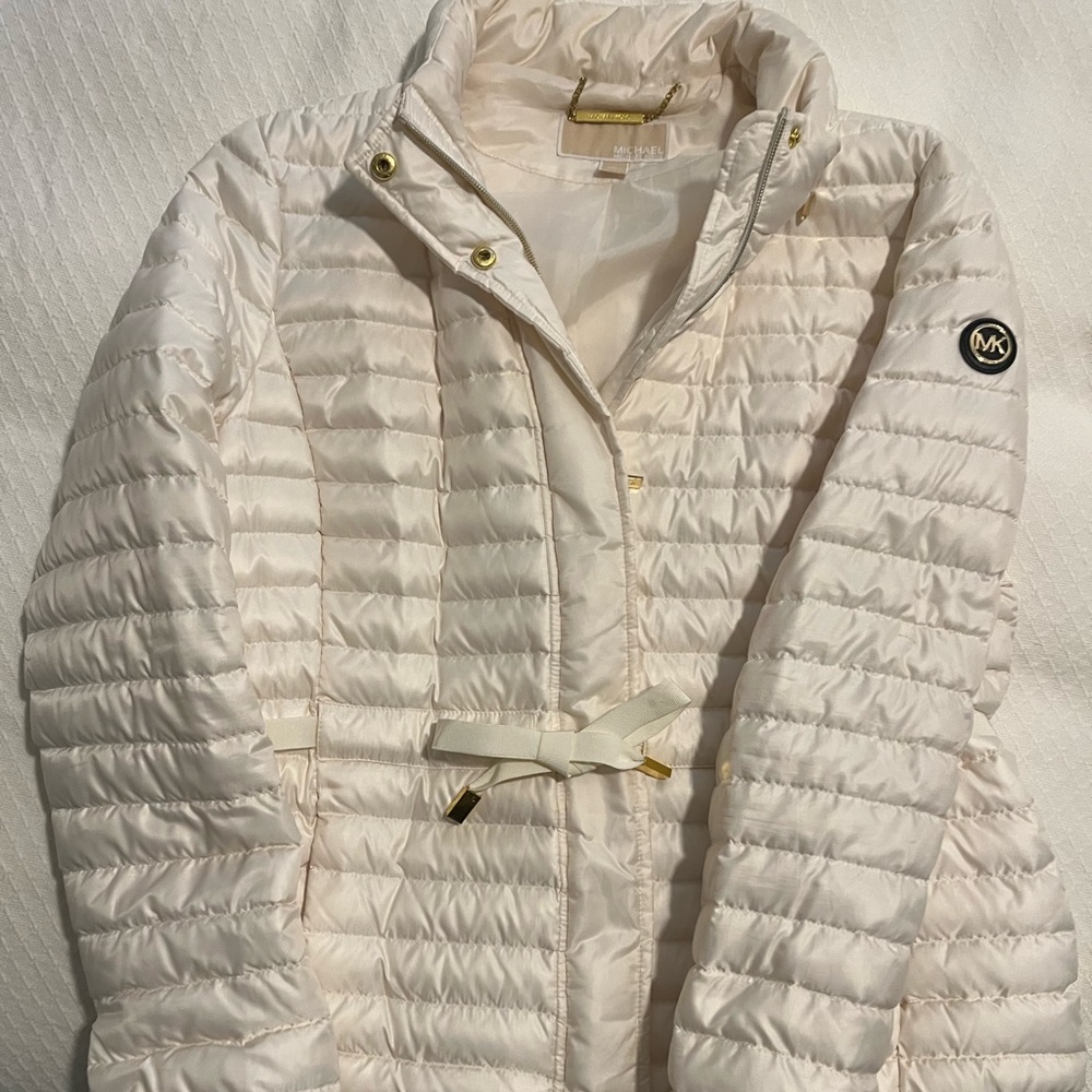 Michael Kors Women's Off-White Packable Coat